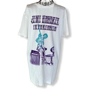 Authentic Jimi Hendrix Experience T-shirt White Size Medium NEW